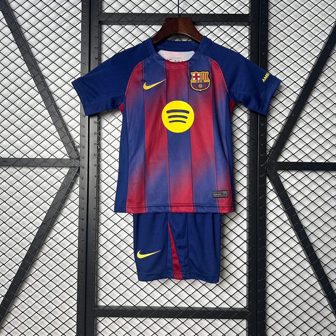 2025/2026 Barcelona Home Football Shirt 1:1 Thai Quality Kids Size