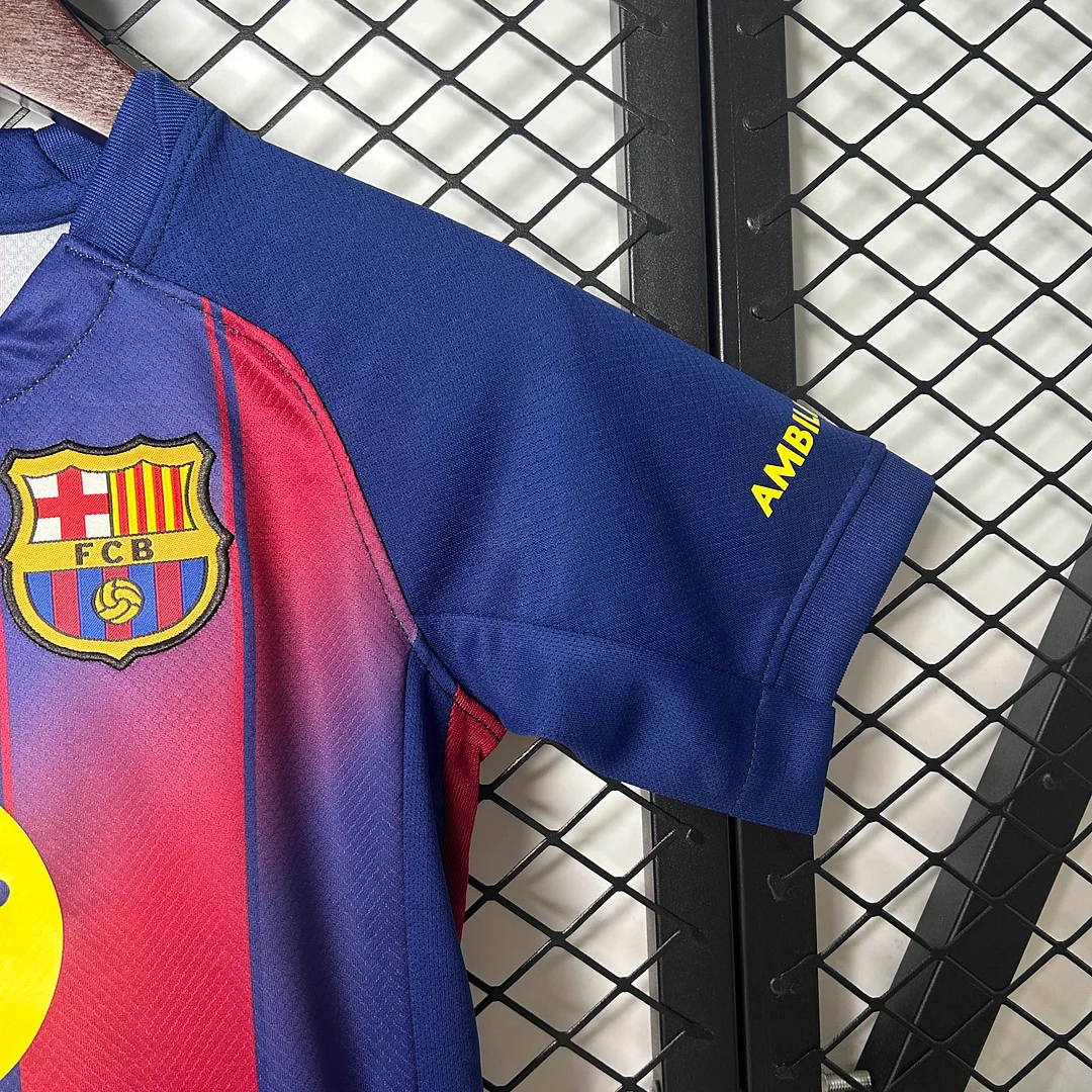 2025/2026 Barcelona Home Football Shirt 1:1 Thai Quality Kids Size - Image 7