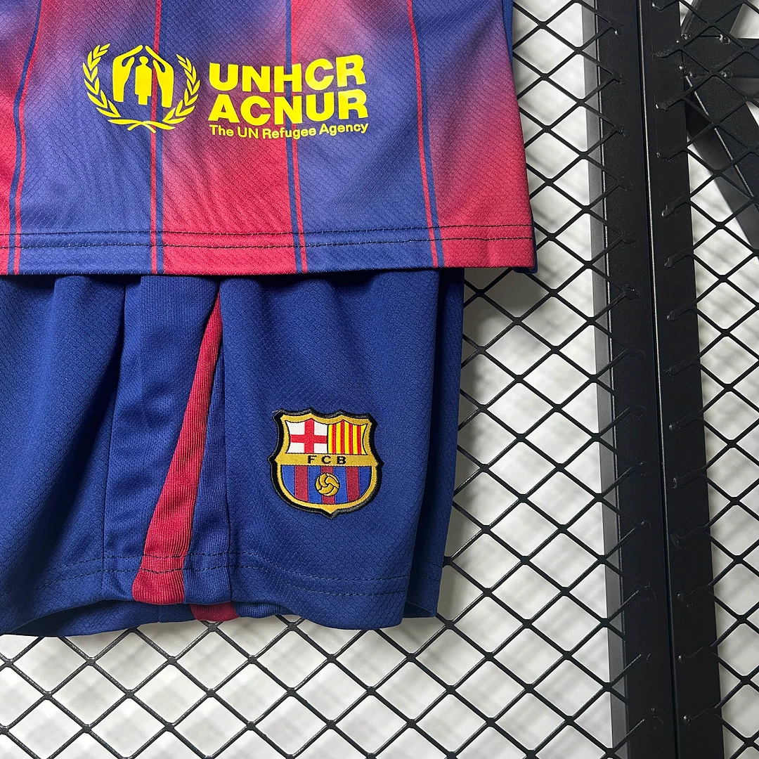 2025/2026 Barcelona Home Football Shirt 1:1 Thai Quality Kids Size - Image 9