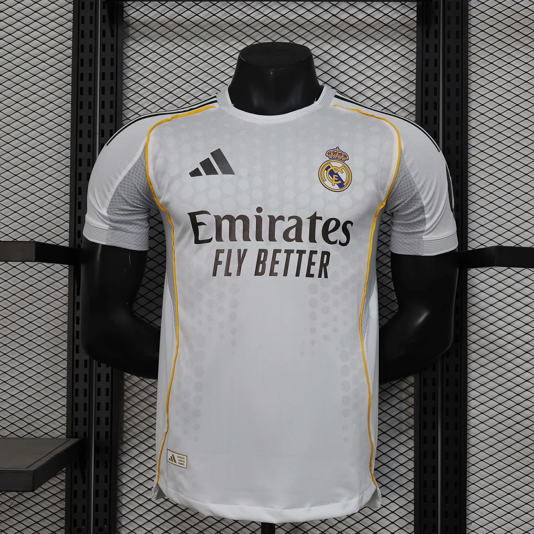 2025/2026 Player Version Real Madrid Home Football Shirt1:1 Thai Quality
