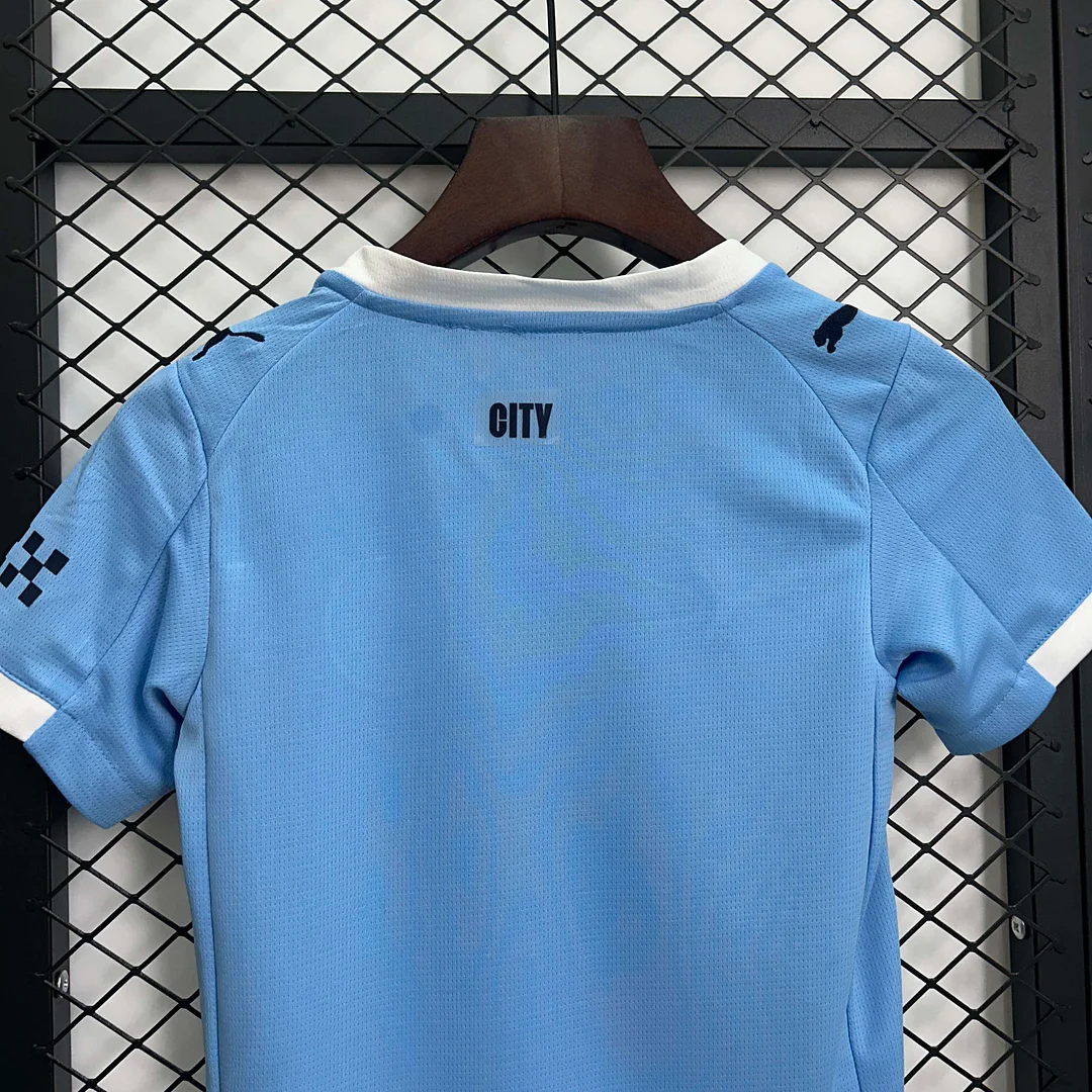2025/2026 Manchester City Home Football Shirt 1:1 Thai Quality Kids Size - Image 4