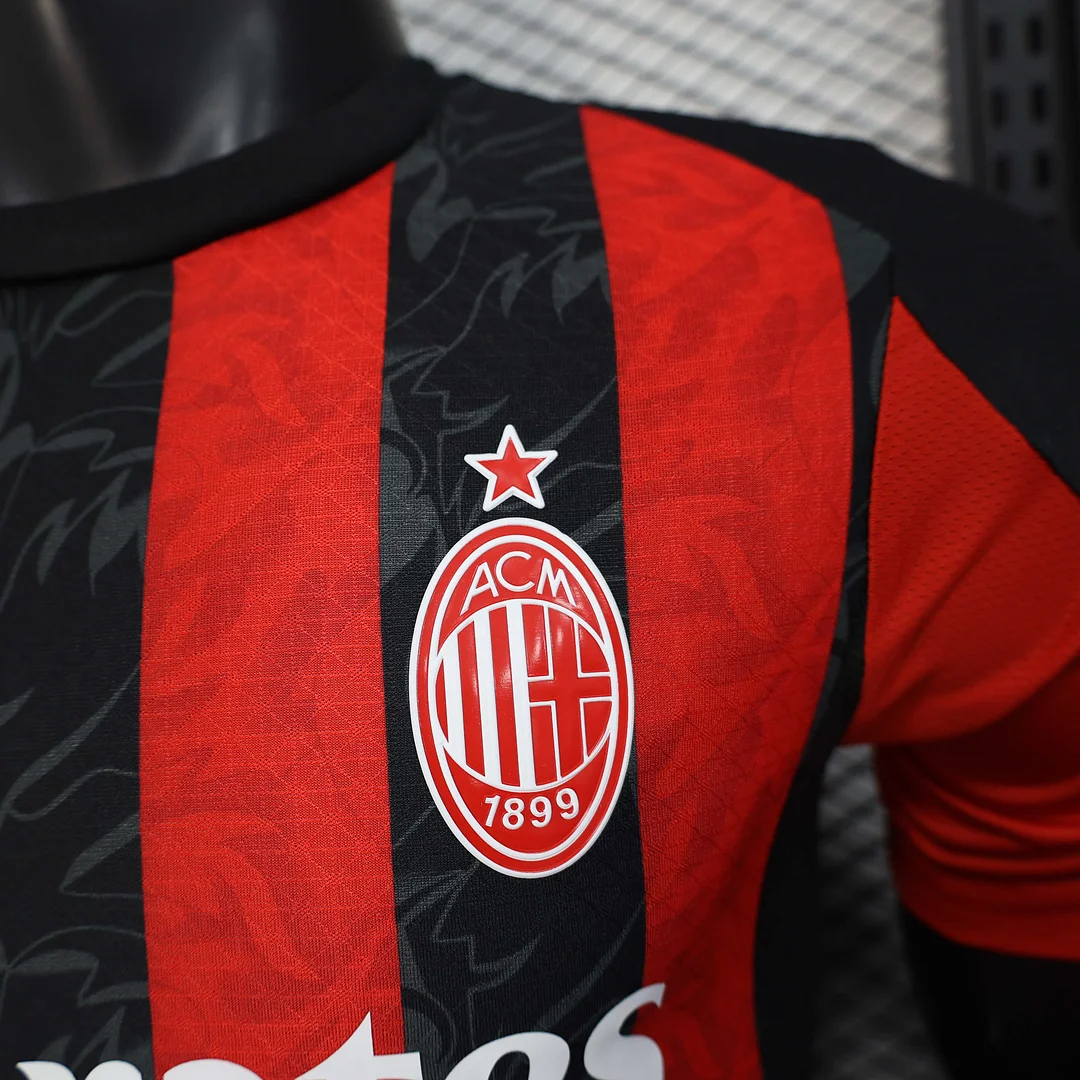 2025/2026 Player Version AC Milan Home Soccer Jersey 1:1 Thai Quality - Image 6