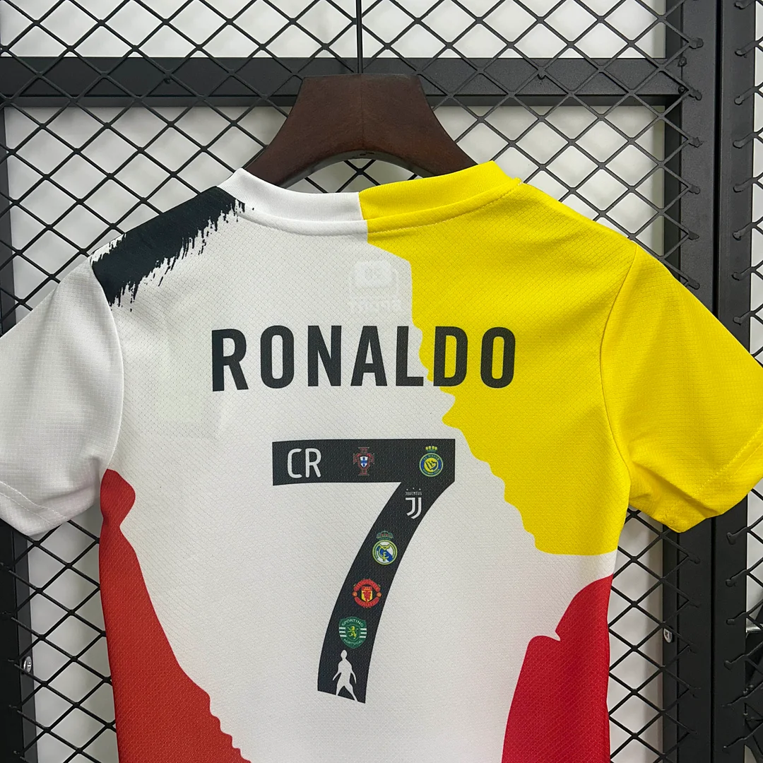 2025/2026 Ronaldo Personal Commemorative Edition Football Shirt 1:1 Thai Quality Kids Size - Image 4