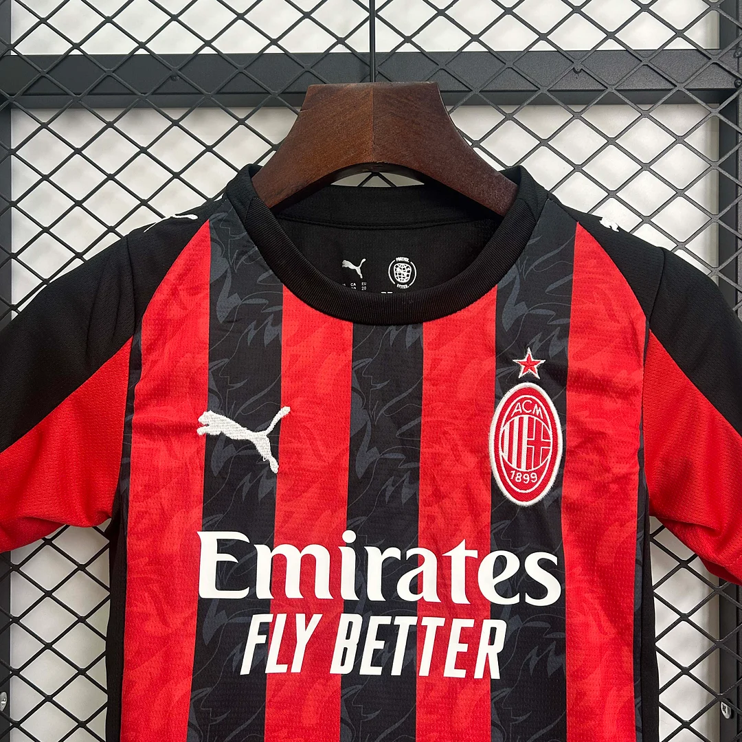 2025/2026 AC Milan Home Football Shirt 1:1 Thai Quality Kids Size - Image 3