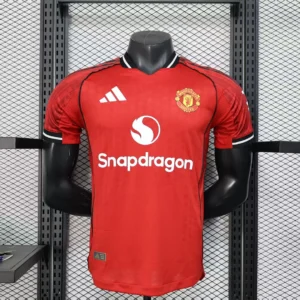 2025/2026 Player Version Manchester United Home Football Shirt 1:1 Thai Quality