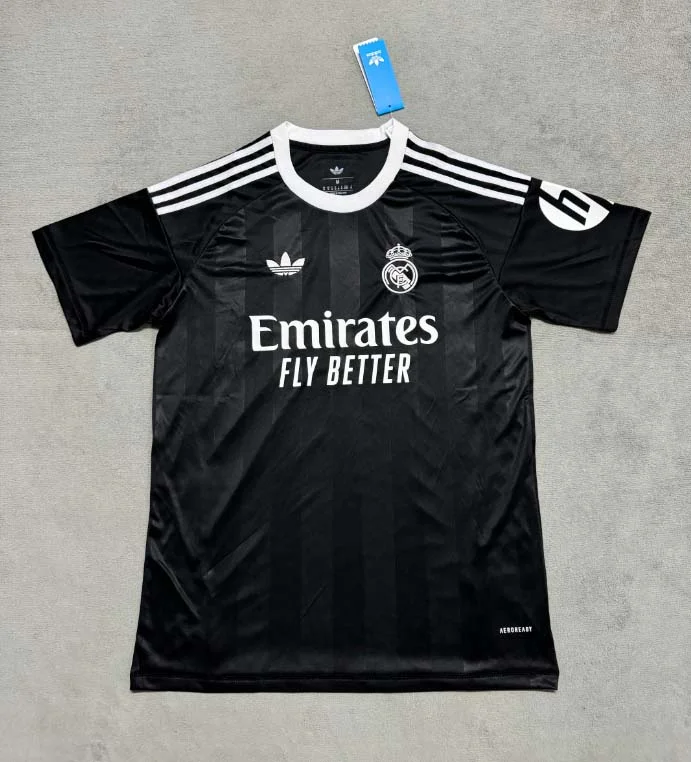 2025/2026 Real Madrid Goalkeeper Black Football Shirt 1:1 Thai Quality