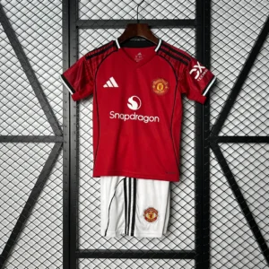 2025/2026 Manchester United Home Football Shirt 1:1 Thai Quality Kids Size