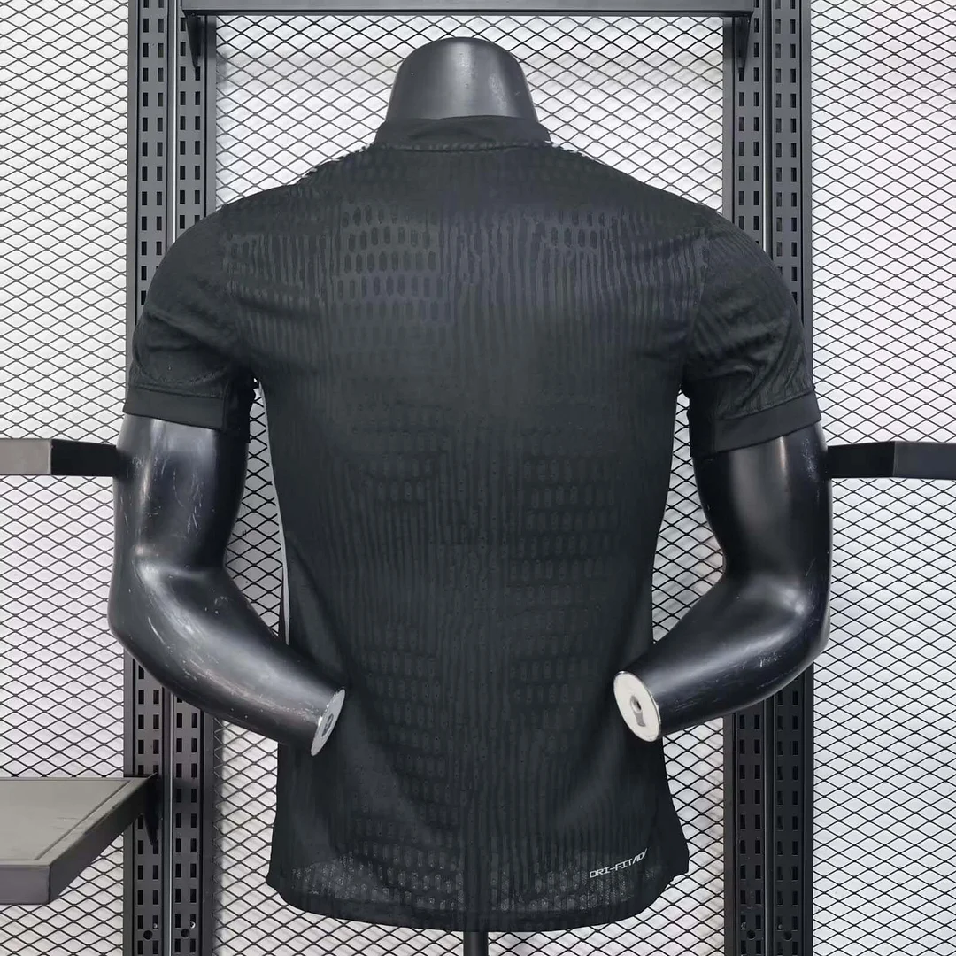 2025/2026 Player Version Psg Paris Saint-Germain Goalkeeper Black Football Shirt 1:1 Thai Quality - Image 2