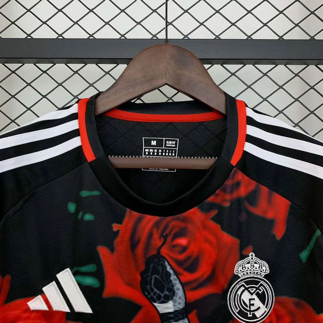 2025/2026 Real Madrid Red Rose Special Edition Football Shirt1:1 Thai Quality - Image 3