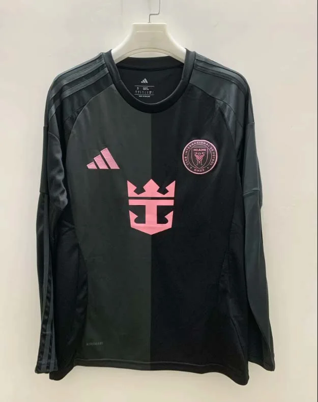 2025/2026 Long Sleeve Inter Miami Away Soccer Jersey 1:1 Thai Quality