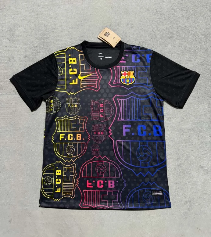 2025/2026 Barcelona Special Edition Black and yellow Football Shirt 1:1 Thai Quality