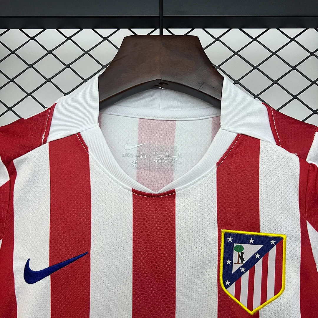 2025/2026 Atletico Madrid Home Soccer Jersey 1:1 Thai Quality Kids Size - Image 3