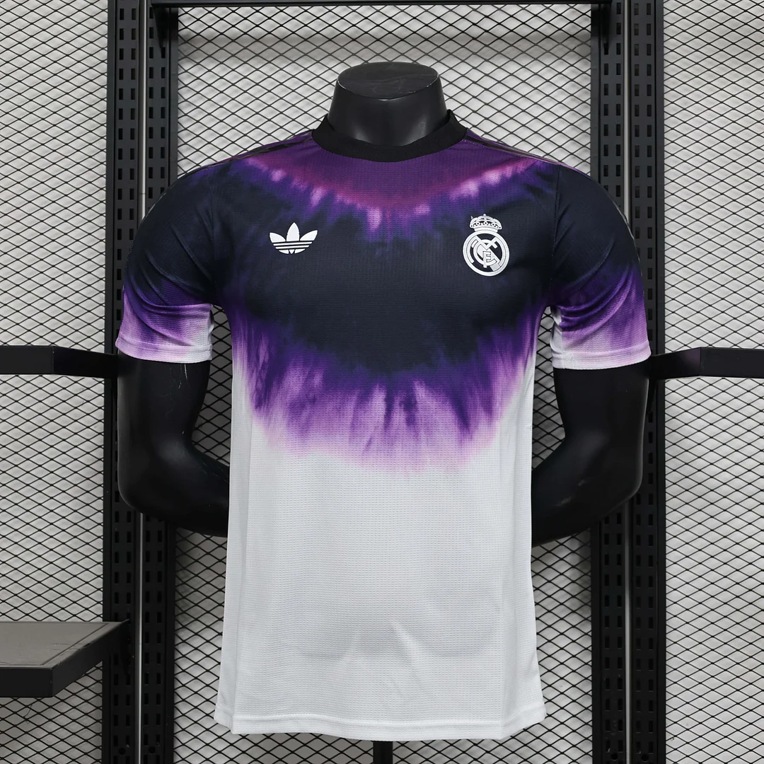 2025/2026 Player Version Real Madrid Anniversary Edition Black Purple Football Shirt 1:1 Thai Quality