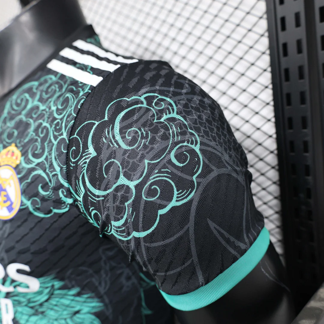 2025/2026 Player Version Real Madrid Special Edition Black And Green Football Shirt 1:1 Thai Quality - Image 7
