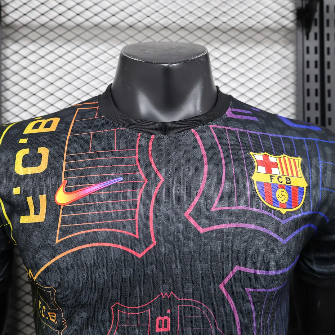 2025/2026 Player Version Barcelona Special Edition Black Football Shirt 1:1 Thai Quality - Image 5