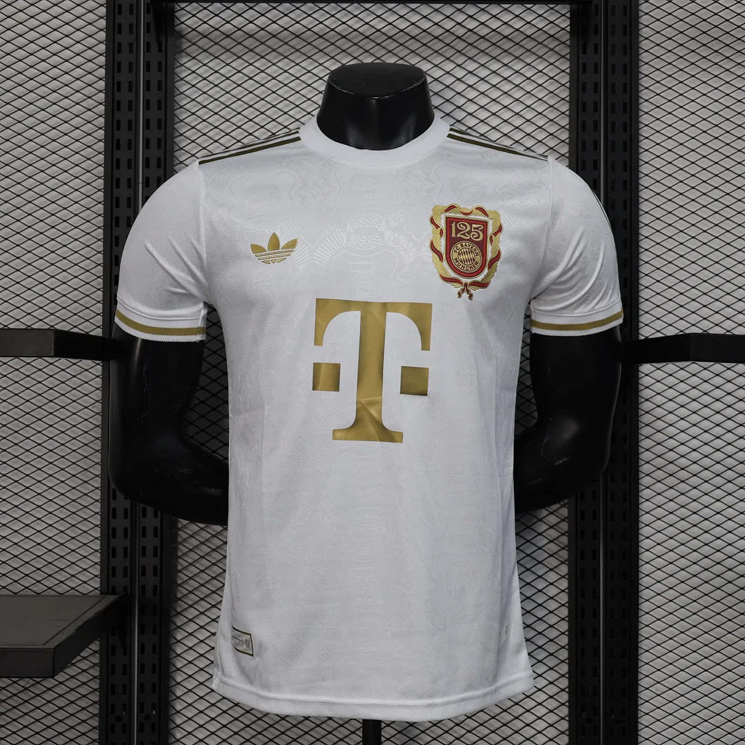 2025/2026 Player Version Bayern Munich 125th Anniversary Edition White Football Shirt 1:1 Thai Quality