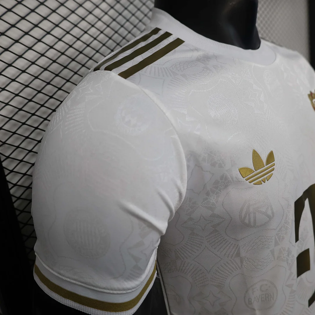 2025/2026 Player Version Bayern Munich 125th Anniversary Edition White Football Shirt 1:1 Thai Quality - Image 3