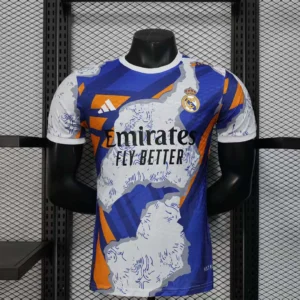 2025/2026 Player Version Real Madrid Special Edition White And Orange Football Shirt 1:1 Thai Quality