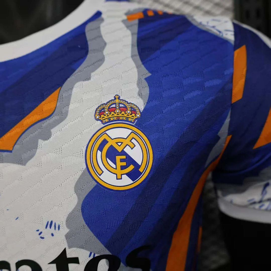 2025/2026 Player Version Real Madrid Special Edition White And Orange Football Shirt 1:1 Thai Quality - Image 6