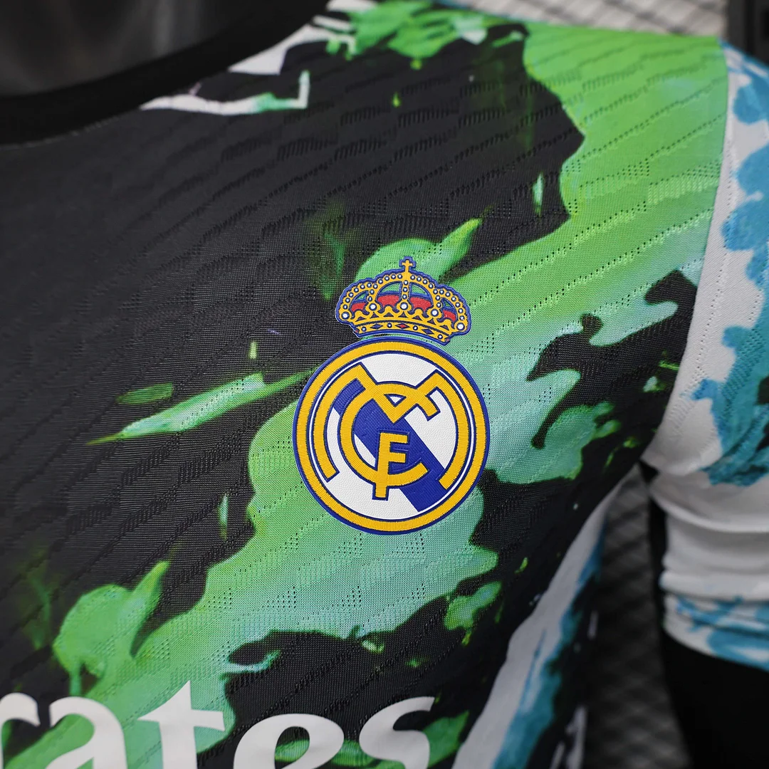 2025/2026 Player Version Real Madrid Special Edition Black And Green Football Shirt 1:1 Thai Quality - Image 5