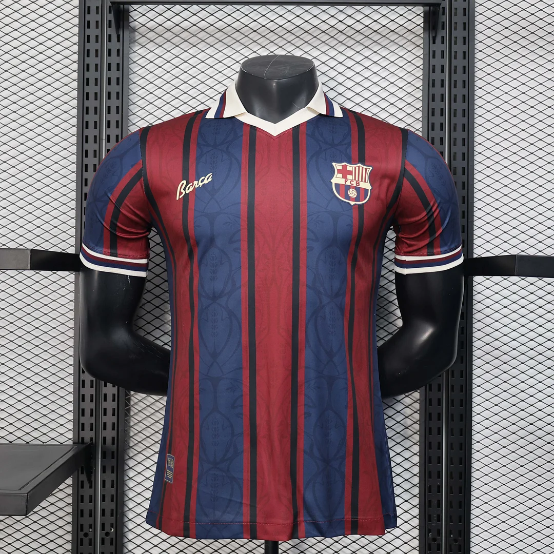 2025/2026 Player Version Barcelona 125th Anniversary Edition Red and blue Football Shirt 1:1 Thai Quality