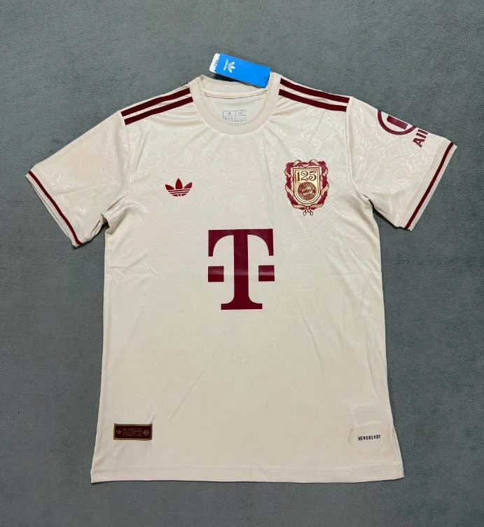 2025/2026 Bayern Munich 125th Anniversary Edition Apricot Football Shirt 1:1 Thai Quality