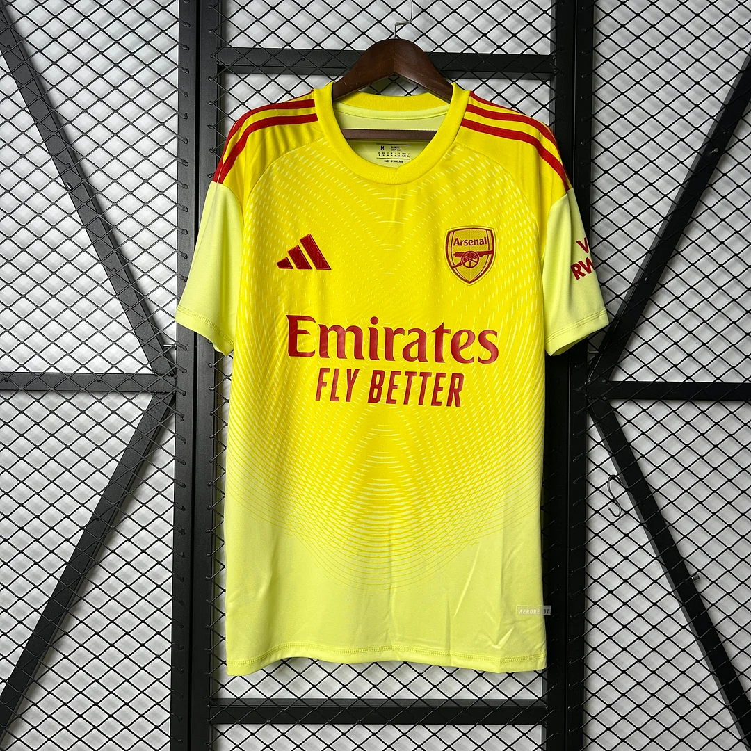 2025/2026 Arsenal Goalkeeper Yellow Football Shirt 1:1 Thai Quality