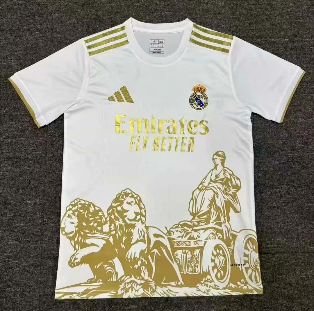2025/2026 Real Madrid Special Edition Golden Football Shirt1:1 Thai Quality