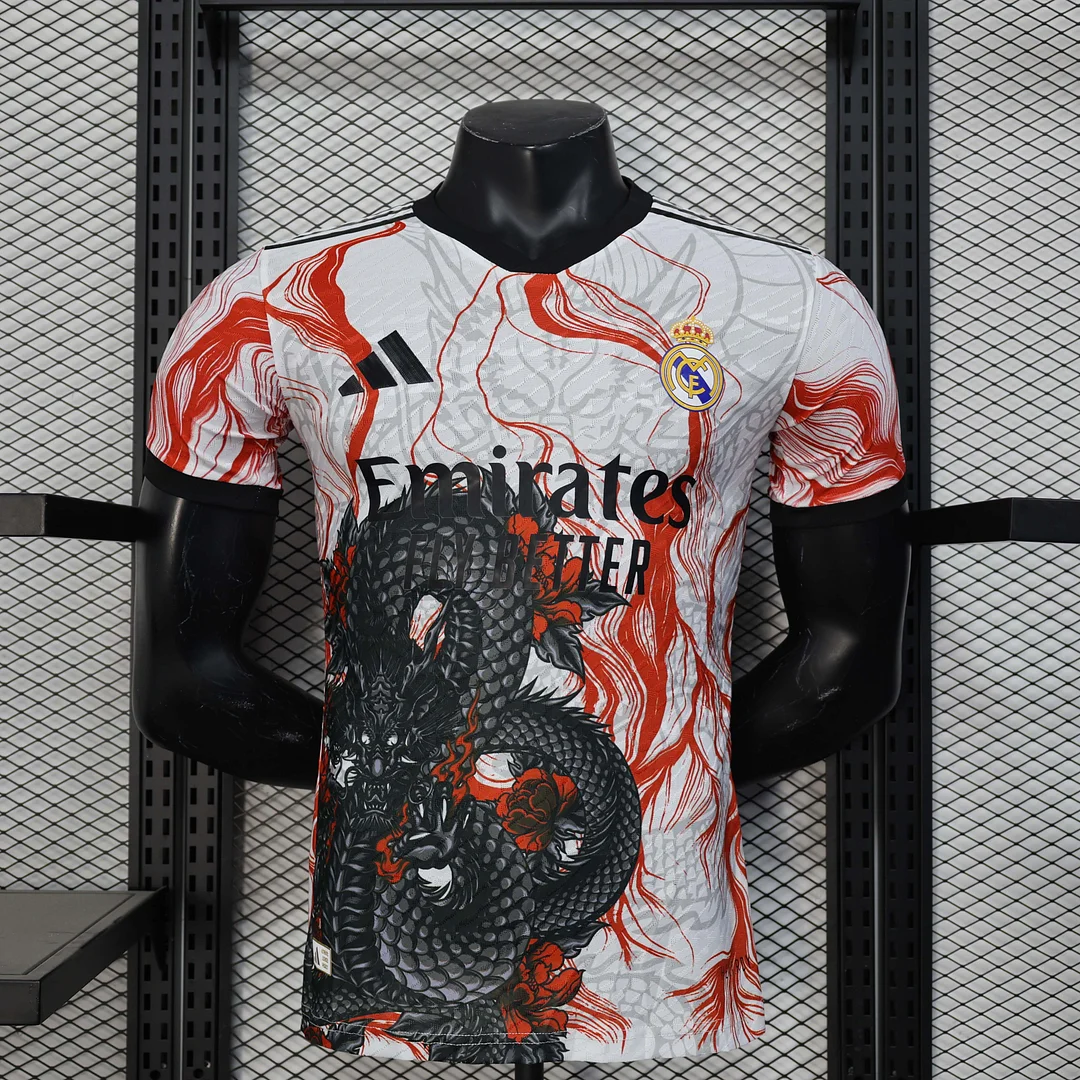 2025/2026 Player Version Real Madrid Special Edition Red Football Shirt 1:1 Thai Quality