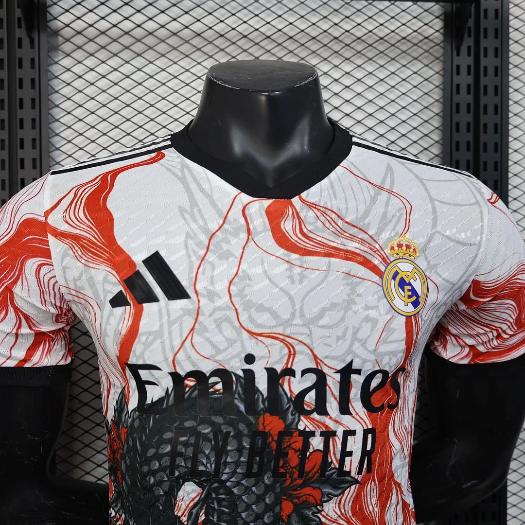 2025/2026 Player Version Real Madrid Special Edition Red Football Shirt 1:1 Thai Quality - Image 5