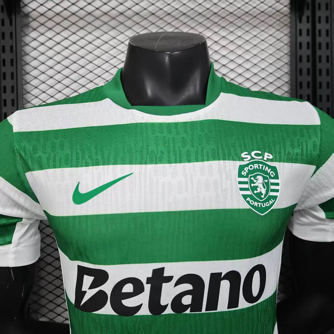 2025/2026 Player Version Sporting Lisbon Home Football Shirt 1:1 Thai Quality - Image 3