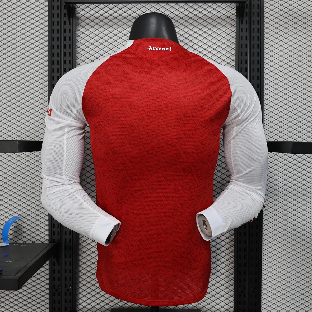 2025/2026 Player Version Long Sleeve Arsenal Home Football Shirt 1:1 Thai Quality - Image 2