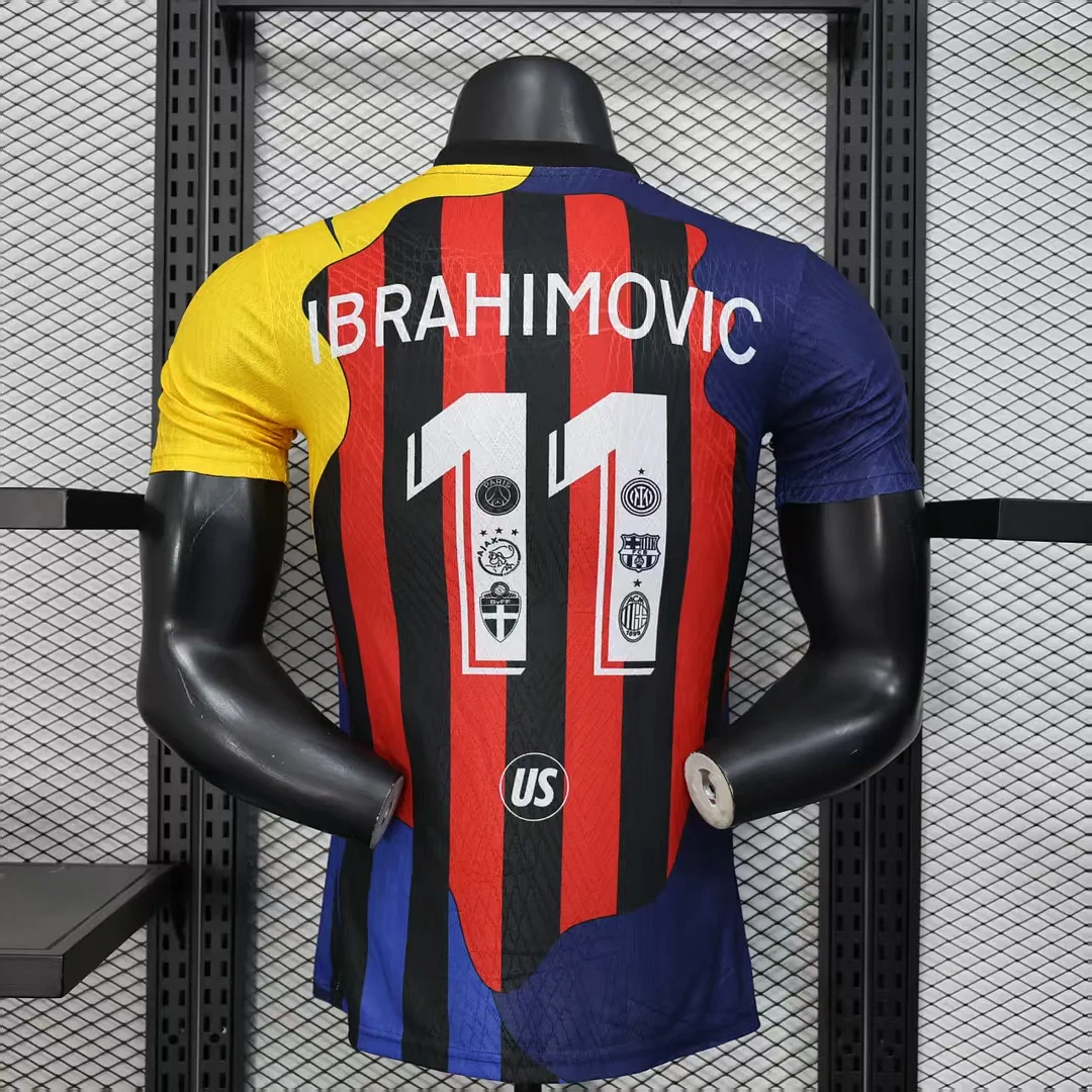 2025/2026 Player Version Ibrahimovi? Personal Commemorative Edition Soccer Jersey 1:1 Thai Quality - Image 2