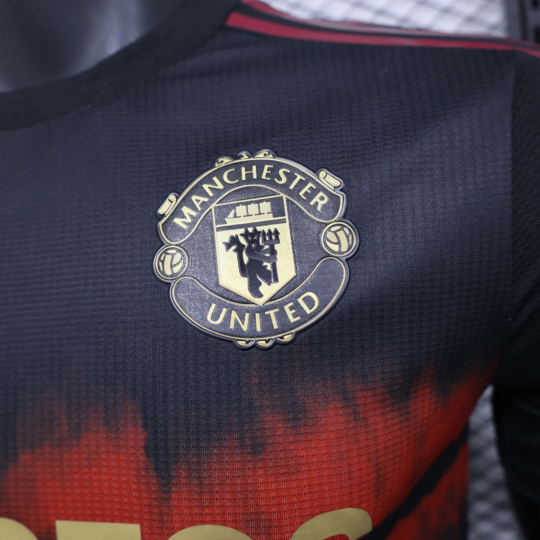 2025/2026 Player Version Manchester United Special Edition Black Red Football Shirt 1:1 Thai Quality - Image 6