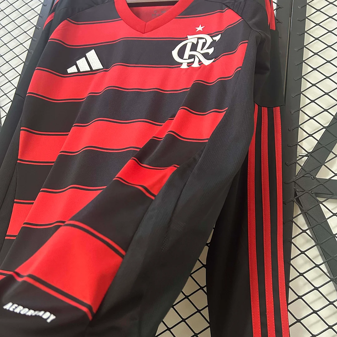 2025/2026 Long Sleeve Flamengo Home Jersey 1:1 Thai Quality - Image 7