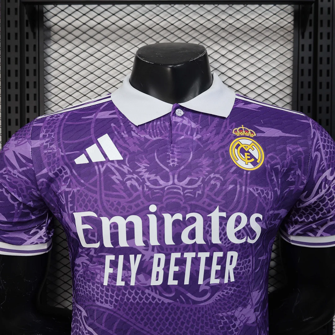 2025/2026 Player Version Real Madrid Special Edition Purple Football Shirt 1:1 Thai Quality - Image 5