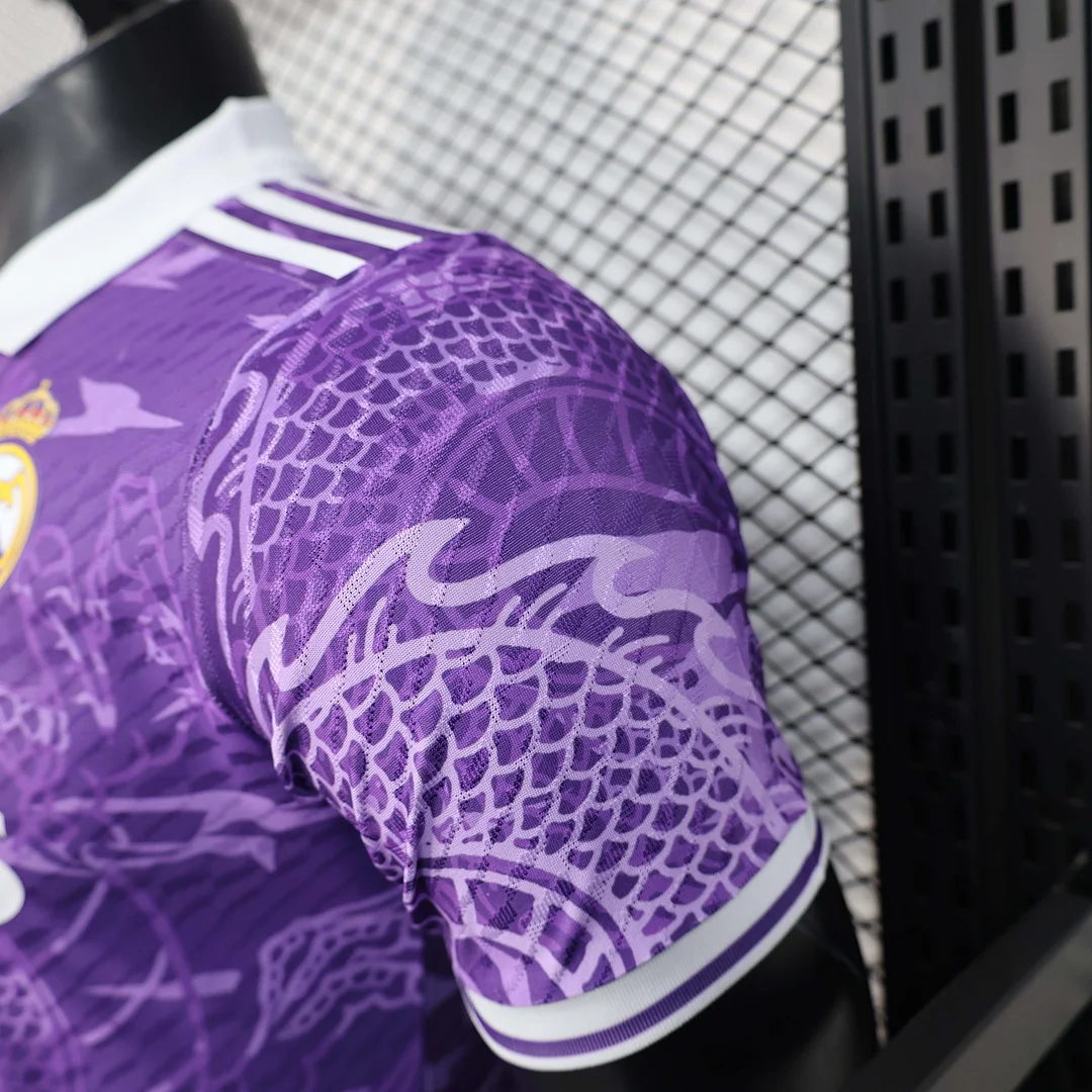 2025/2026 Player Version Real Madrid Special Edition Purple Football Shirt 1:1 Thai Quality - Image 7