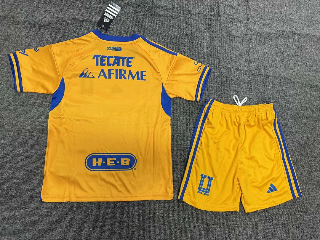 2025/2026 Tigres Home Football Shirt 1:1 Thai Quality Kids Size - Image 2