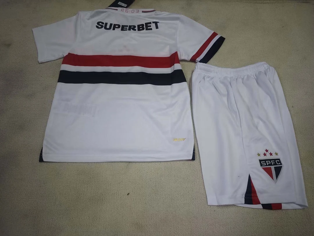 2025/2026 S?o Paulo Home Jersey 1:1 Thai Quality Kids Size - Image 2