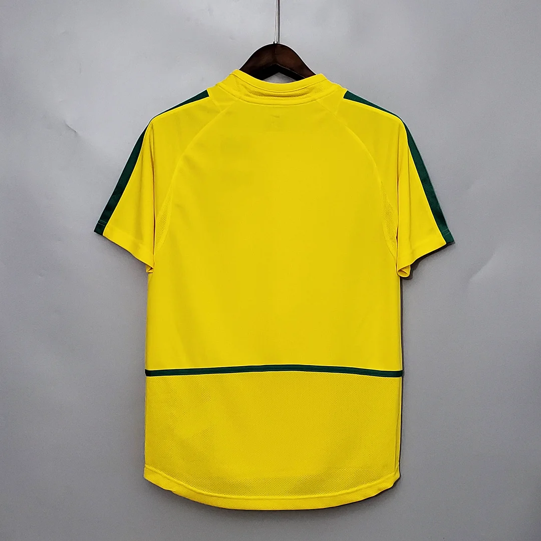 2002 Retro Brazil Soccer Jersey Home - Image 2