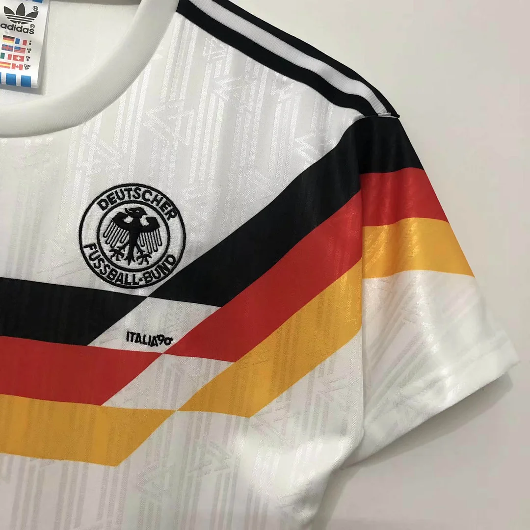 1990 Retro Soccer Jersey Germany Home - Image 6