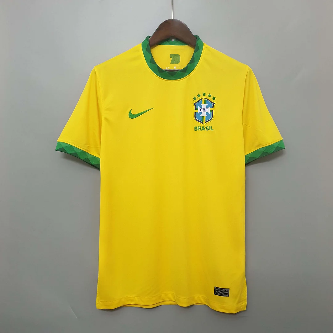 2020 Retro Brazil Home Football Shirt 1:1 Thai Quality