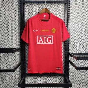 2007/2008 Retro Manchester United Home Champions League Edition Football Shirt 1:1 Thai Quality