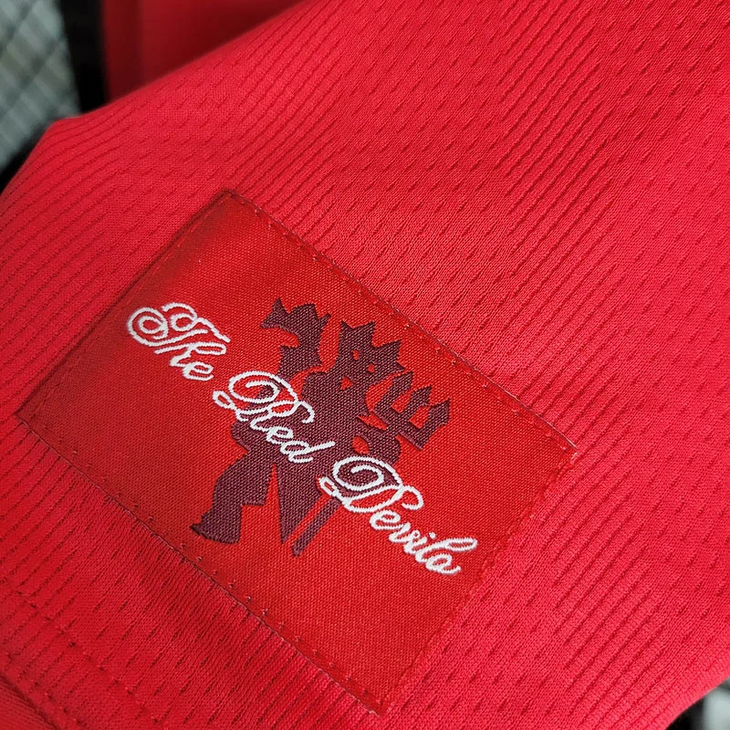 2007-2008 Retro Long Sleeve Manchester United Home Football Shirt 1:1 Thai Quality - Image 3