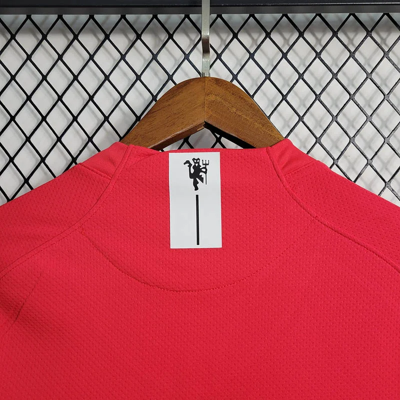 2007-2008 Retro Long Sleeve Manchester United Home Football Shirt 1:1 Thai Quality - Image 8