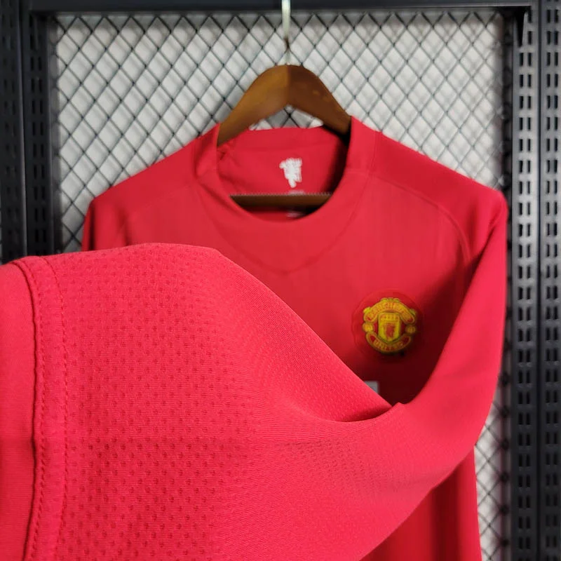 2007-2008 Retro Long Sleeve Manchester United Home Football Shirt 1:1 Thai Quality - Image 10