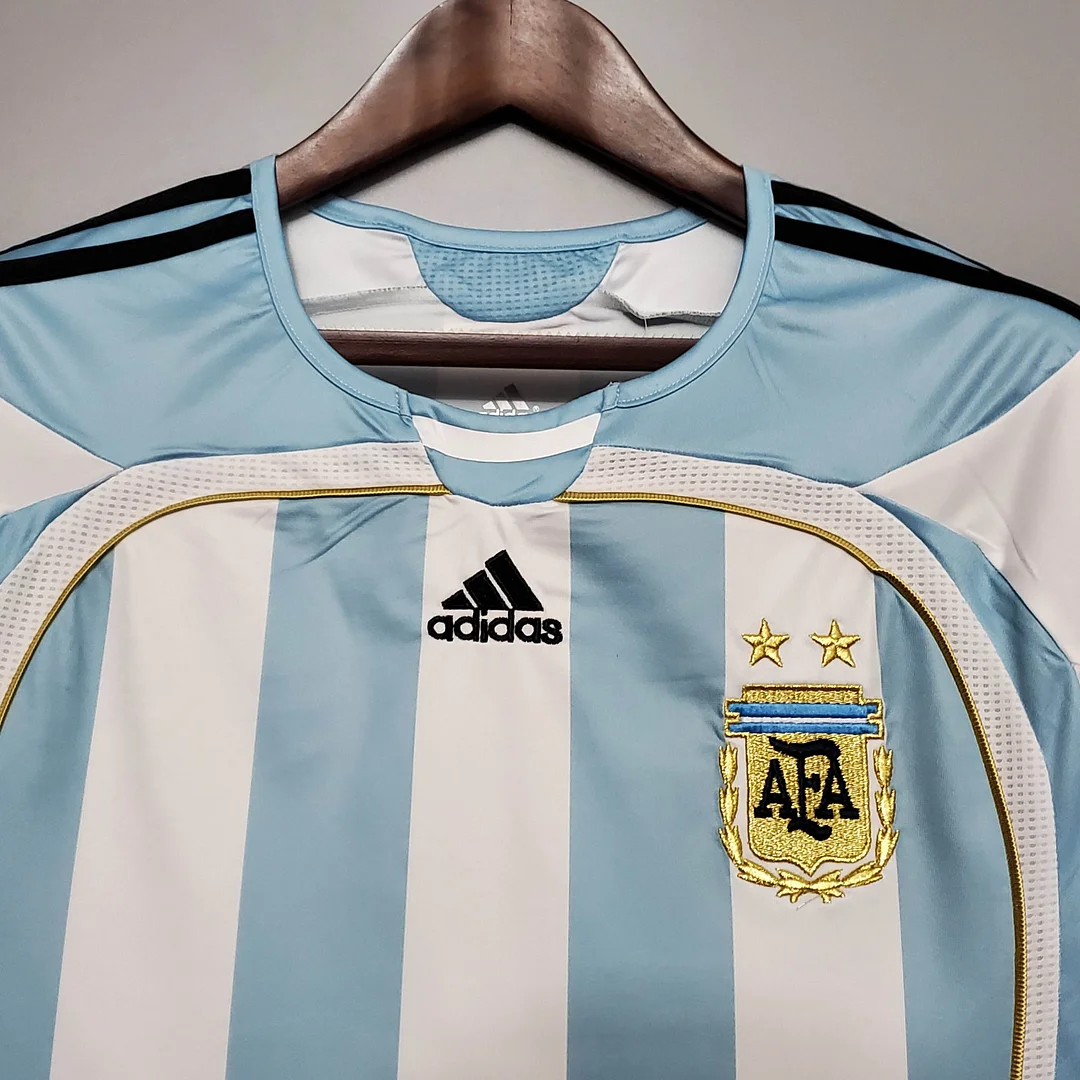 2006 Retro Argentina National Team Home Jersey - Image 3