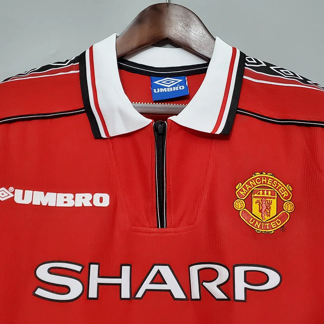 1998/1999 Retro Manchester United Home Football Shirt 1:1 Thai Quality - Image 3