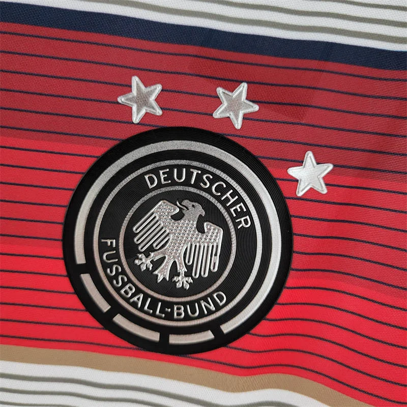 2014 Retro Germany Home Soccer Jersey - Image 6