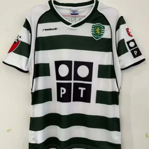2002/2003 Retro Sporting Lisbon Home Football Shirt 1:1 Thai Quality